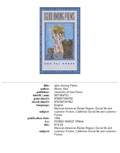 ﻿ایگلو در میان نخل ها (جایزه داستان کوتاه آیووا)