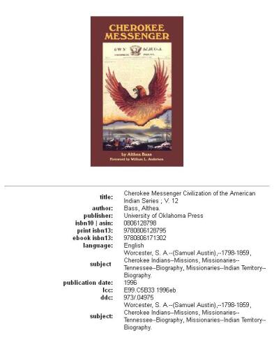 ﻿پیام رسان چروکی (تمدن سریال سرخپوستان آمریکایی)