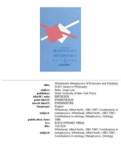 ﻿متافیزیک گسترش و همبستگی وایتهد