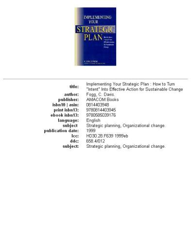 ﻿اجرای برنامه استراتژیک خود: چگونه برگردید