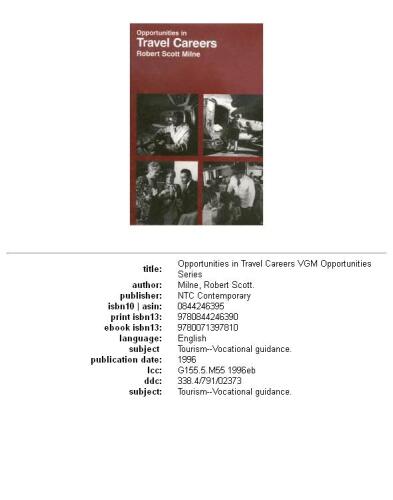 ﻿فرصت ها در مشاغل سفر