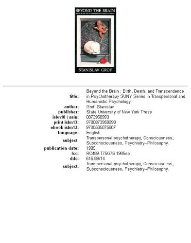 ﻿فراتر از مغز: تولد ، مرگ و تعالی در روان درمانی
