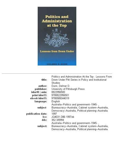 ﻿سیاست و مدیریت در راس: درس هایی از پایین (مجموعه پیت در مطالعات سیاست و نهادی)