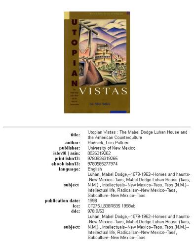 ﻿مناظر اتوپیایی: خانه Mabel Dodge Luhan و ضد فرهنگ آمریکایی