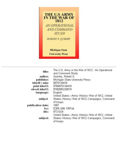 ﻿ارتش ایالات متحده در جنگ 1812: یک مطالعه عملیاتی و فرماندهی (مجموعه 2 جلدی)