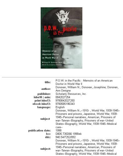 ﻿P.O.W. در اقیانوس آرام: خاطرات یک پزشک آمریکایی در جنگ جهانی دوم