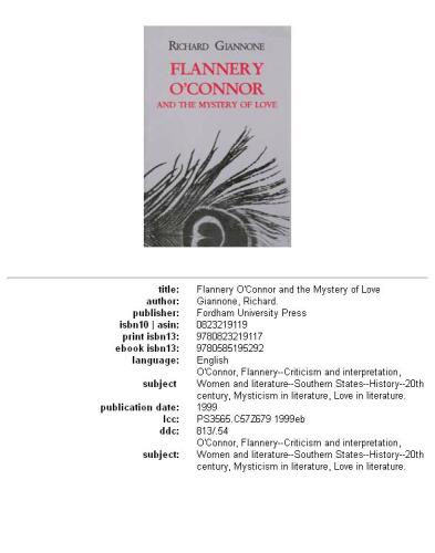 ﻿فلانری اوکانر و راز عشق