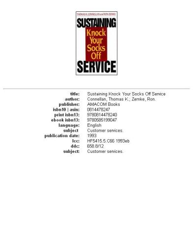 ﻿سرویس Sustaining Knock Your Socks Off (سریال Knock Your Socks Off)