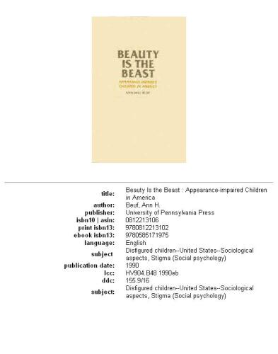 ﻿Beauty Is the Beast: ظاهر مختلط کودکان در آمریکا