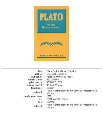 ﻿افلاطون در مورد پارادوکس انسانی