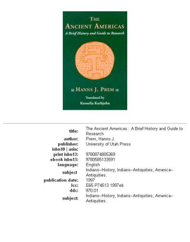 ﻿آمریکای باستان: تاریخچه مختصر و راهنمای تحقیق