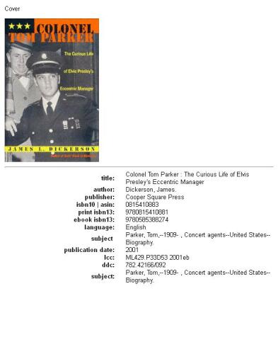 ﻿سرهنگ تام پارکر: زندگی کنجکاو مدیر عجیب الویس پریسلی