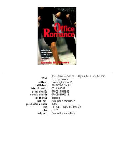 ﻿The Office Romance: بازی با آتش بدون سوختن