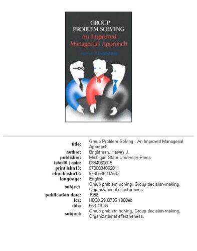 ﻿حل مسئله گروهی: یک رویکرد مدیریتی بهبود یافته