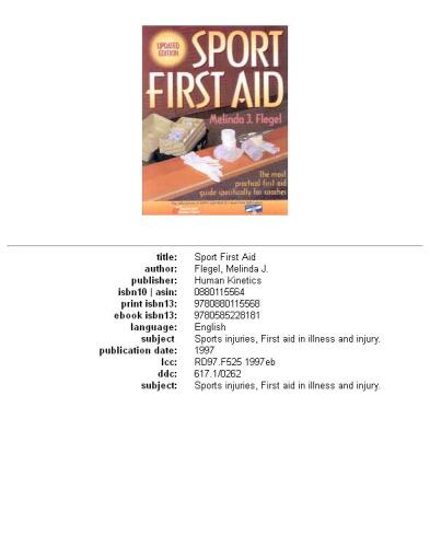 ﻿کمک های اولیه ورزشی