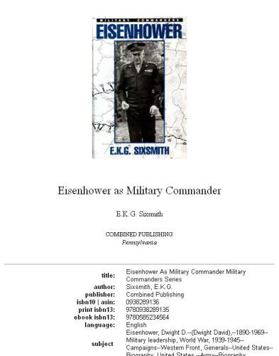 ﻿آیزنهاور به عنوان فرمانده نظامی (سریال فرمانده نظامی)