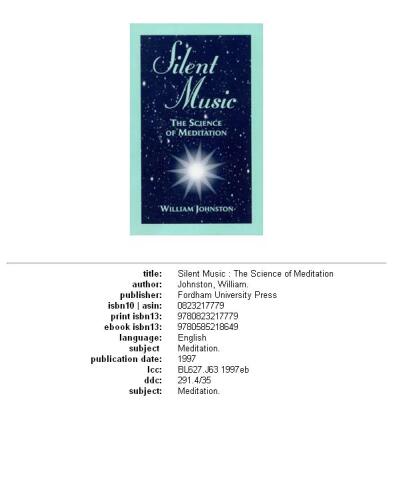 ﻿موسیقی بی صدا: علم مراقبه