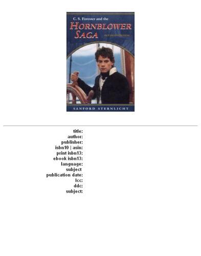 ﻿C.S. Forester و Hornblower Saga