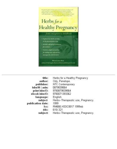 ﻿گیاهان برای یک بارداری سالم