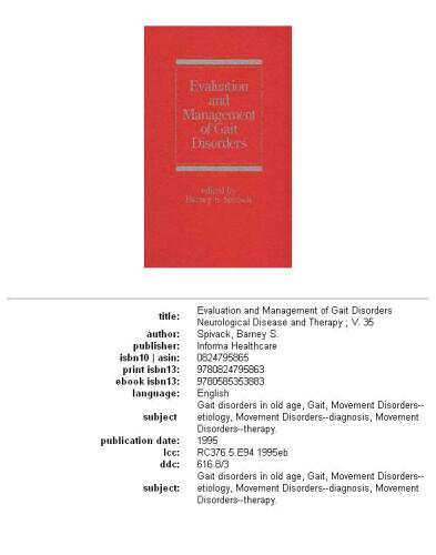 ﻿ارزیابی و مدیریت اختلالات راه رفتن (بیماری عصبی و درمان)
