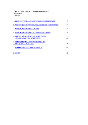 ﻿فارمکوپه بین المللی، جلد. 5 (ویرایش سوم)