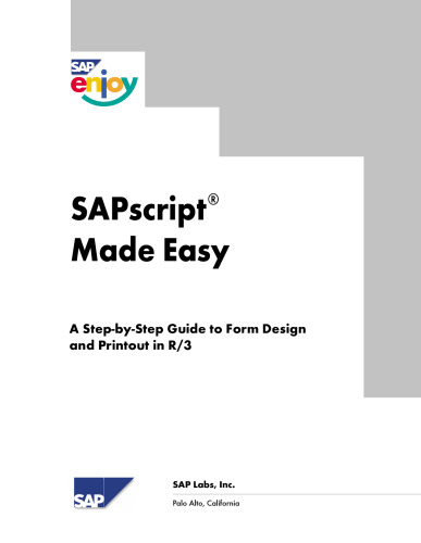 ﻿SAPscript Made Easy 4.6