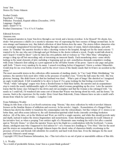 ﻿پسر عیسی: داستان ها