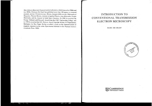 ﻿مقدمه ای بر میکروسکوپ الکترونی انتقالی معمولی (علم حالت جامد کمبریج)