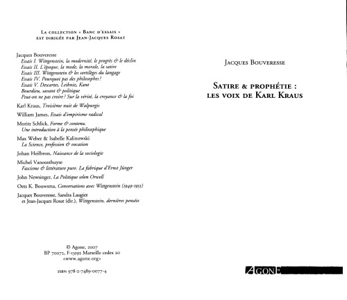 ﻿طنز و پیشگویی: صدای کارل کراوس
