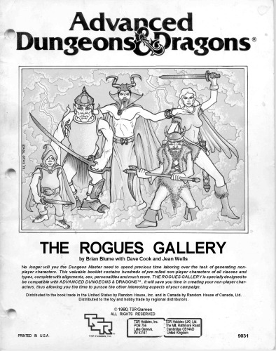 ﻿گالری Rogues: مجموعه‌ای از شخصیت‌های غیربازیکن برای Advanced Dungeons
