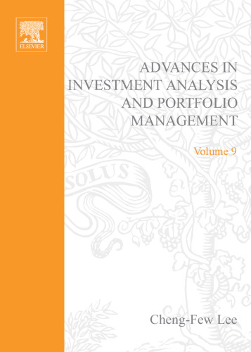 ﻿Advances in Investment Analysis and Portfolio Management جلد 9 (Advances in Investment Analysis and Portfolio Management)