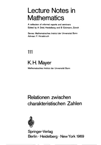 رابطه zwischen charakteristischen Zahlen
