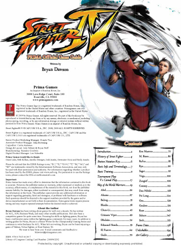 ﻿Street Fighter IV: Prima Official Game Guide (Prima Official Game Guides)