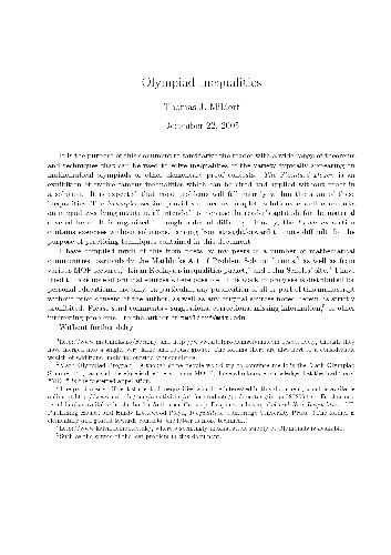 ﻿نابرابری های المپیاد