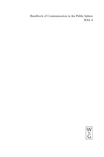 ﻿هندبوک ارتباطات در حوزه عمومی (کتابهای زبانشناسی کاربردی)