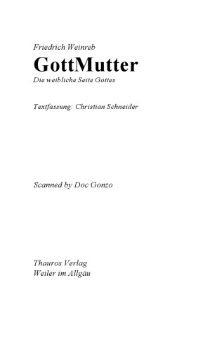 ﻿مادرخوانده. جنبه زنانه خداوند آلمانی