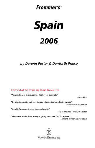 ﻿اسپانیا Frommer 2006 (کامل Frommer)