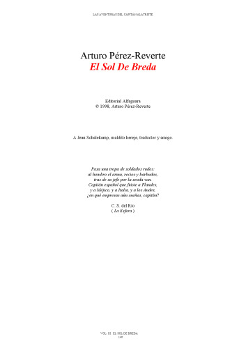 ﻿خورشید بردا (ماجراهای کاپیتان آلاتریست، 3)