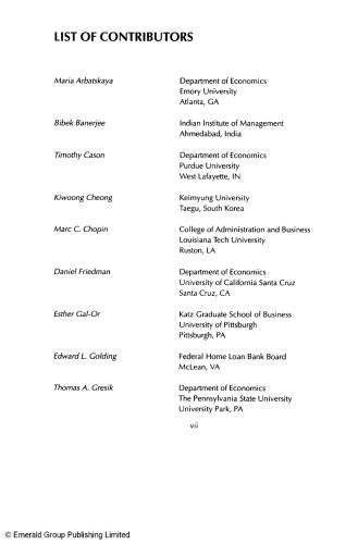 ﻿Oligopoly، جلد 8 (پیشرفتها در اقتصاد خرد کاربردی)