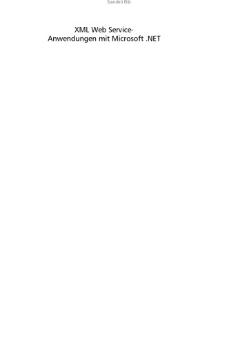 ﻿برنامه های کاربردی وب سرویس XML با Microsoft .NET GERMAN