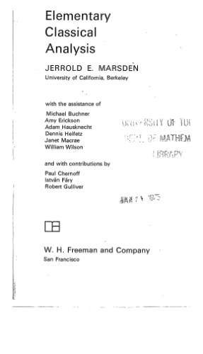 تجزیه و تحلیل اولیه کلاسیک