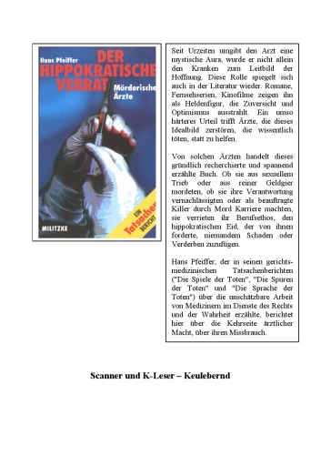 ﻿خیانت بقراط. پزشکان قاتل یک گزارش واقعی