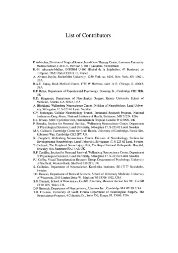 ﻿پیوند عصبی عملکردی II. روش های درمانی جدید برای سلول های CNS