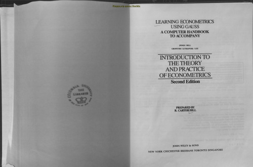 ﻿یادگیری اقتصاد سنجی با استفاده از GAUSS