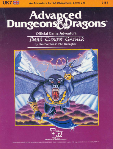 ﻿ابرهای تاریک جمع می شوند (ماژول Advanced Dungeons & Dragons UK7)
