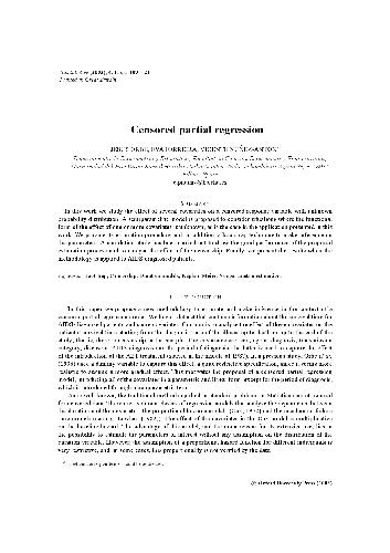 ﻿رگرسیون جزئی سانسور شده
