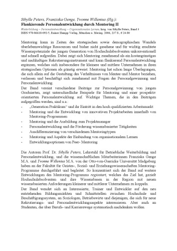 ﻿همراهی توسعه پرسنل از طریق منتورینگ II