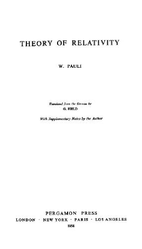 Theory of Relativity