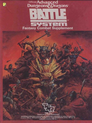 ﻿Official Advanced Dungeons and Dragons Battle System: Fantasy Combat Supplement