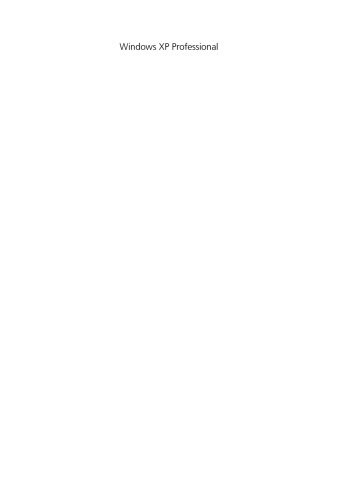 ﻿ویندوز XP Professional. نصب، پیکربندی و عملیات برای تک کاربر و شبکه GERMAN